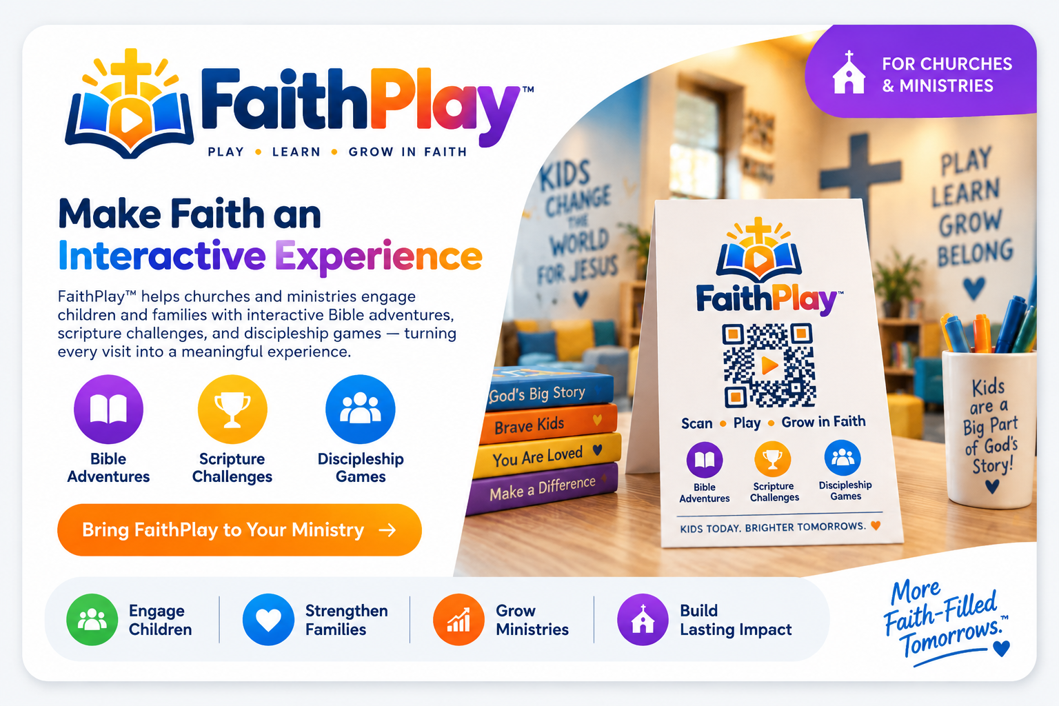 FaithPlay™ family engagement solution for Churches and ministries