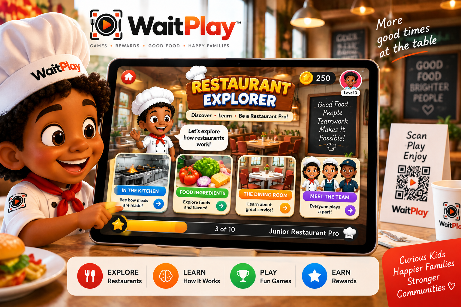 Restaurant Explorer WaitPlay game